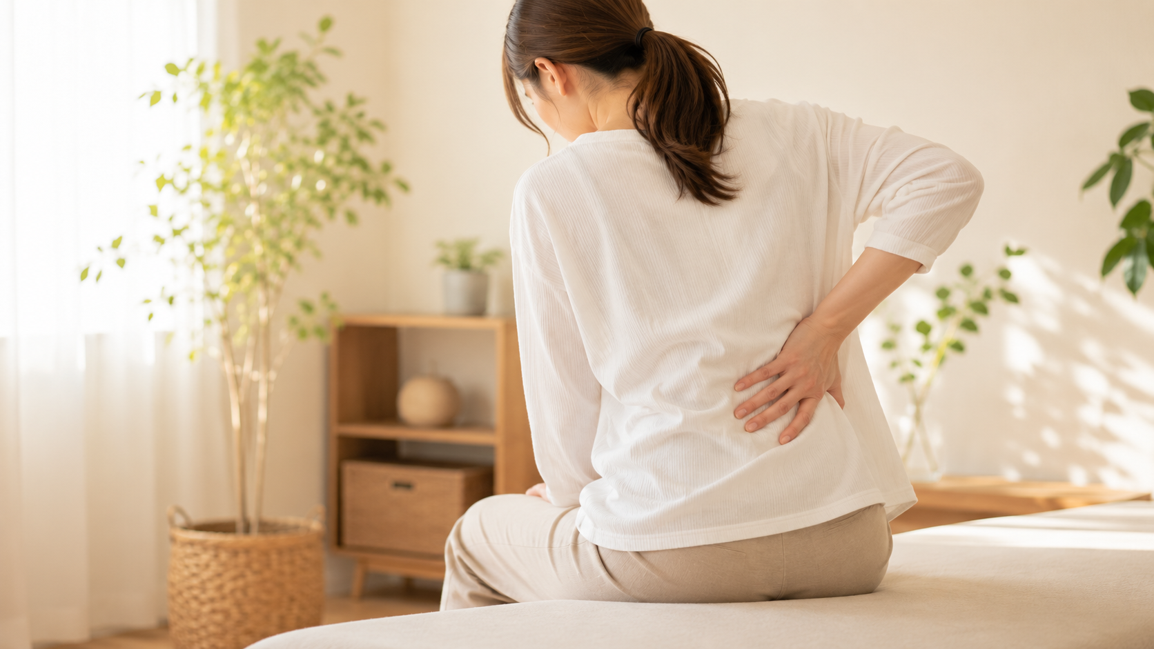 腰痛にお悩みの女性